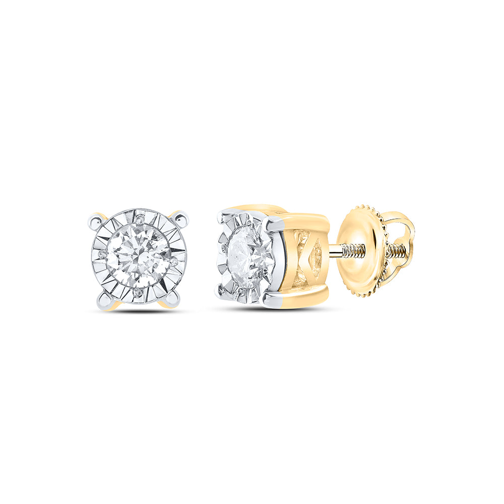 1/4Ctw-Dia Stud Earring (1.01 grams)
