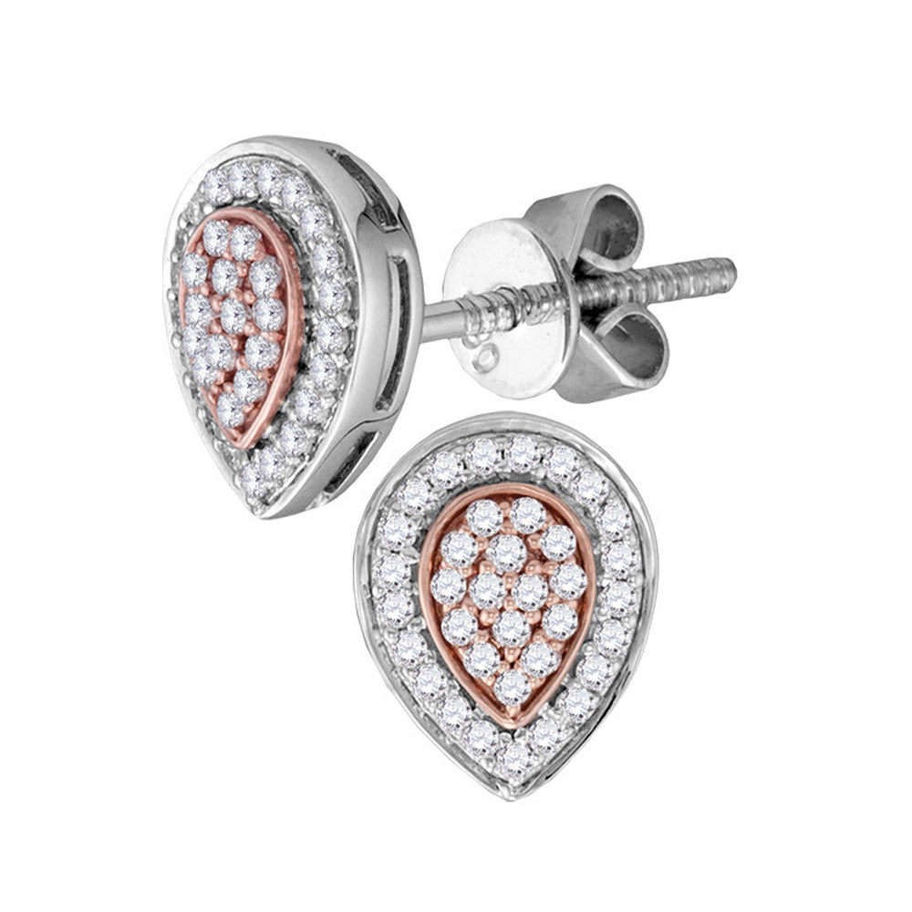 18Kt White Gold 1/4Ctw-Dia Earrings (2.19 grams)
