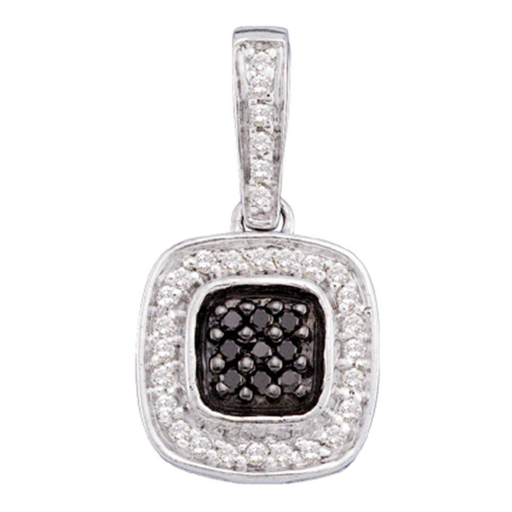 14Kt White Gold 1/4Ct-Dia Fashion Pendant (1.94 grams)