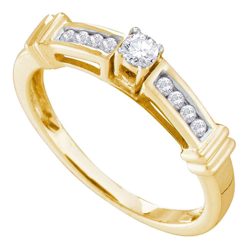 14Kt Yellow Gold 1/4Ctw-Dia Fashion Ring (2.19 grams)