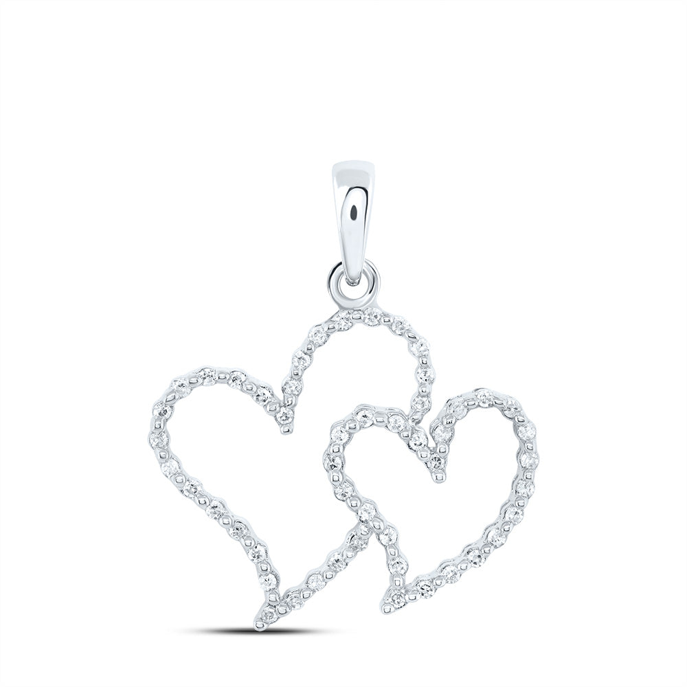 1/6Ct-Diamond Heart Pendant (1.04 grams)