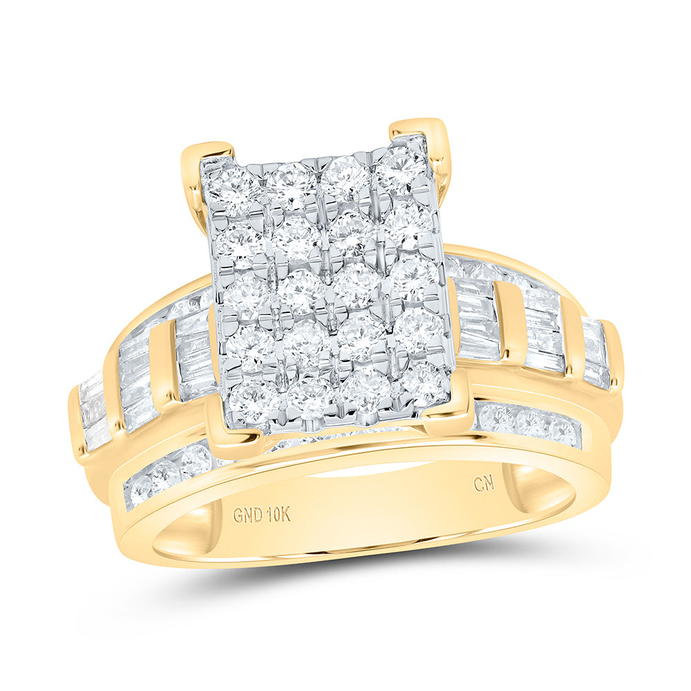 1 1/2Ctw-Dia Womens Fashion Ring (6.21 grams)