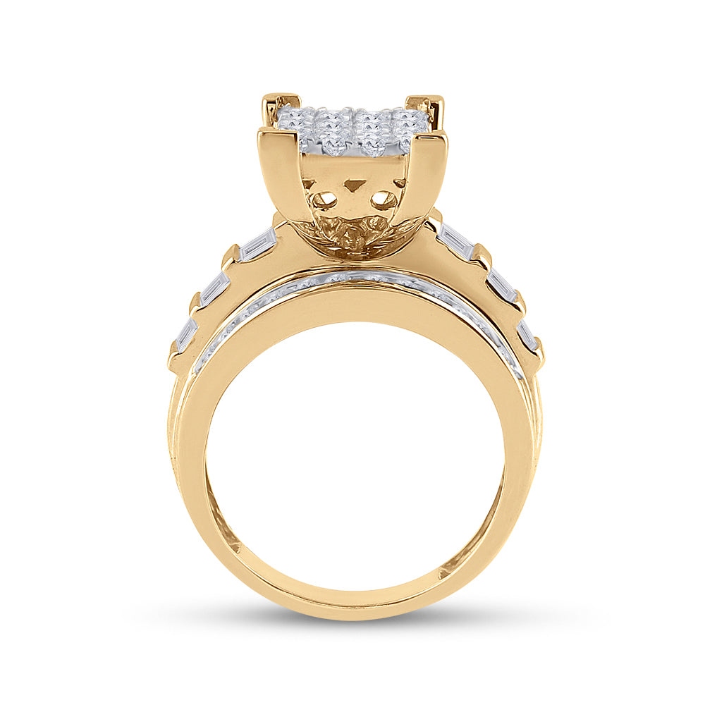 10Kt Yellow Gold 1 1/2Ctw-Dia Cindy Ring (6.74 grams)