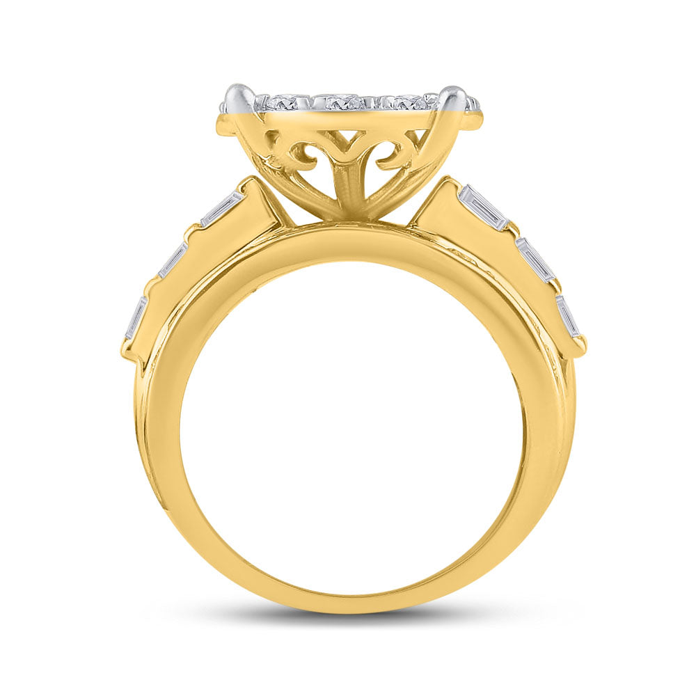 10Kt Yellow Gold 3Ctw Cindy Ring (8.28 grams)