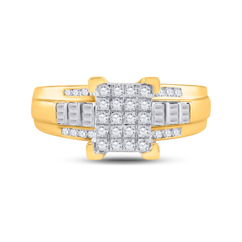 10Kt Yellow Gold 1/2Ctw-Dia Cindy Ring (3.64 grams)