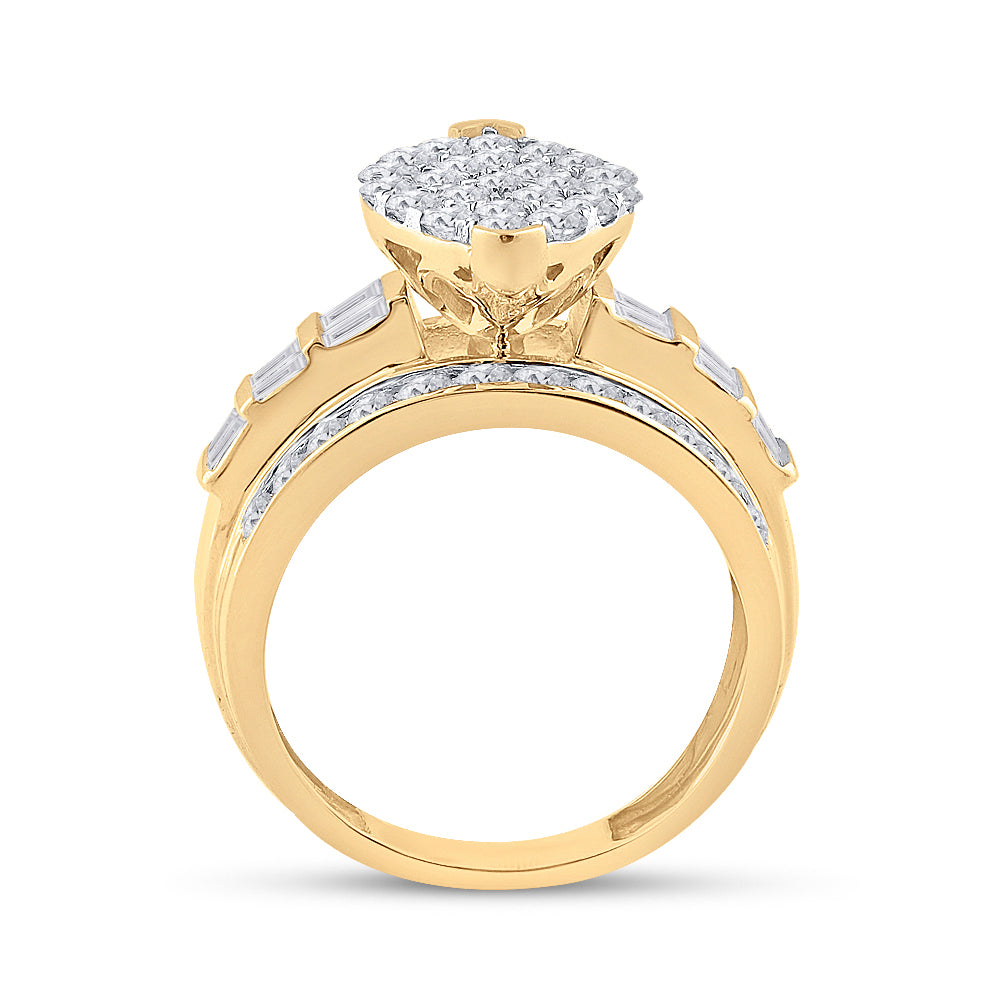 10Kt Yellow Gold 2 Ctw-Dia Cindy Ring (6.55 grams)