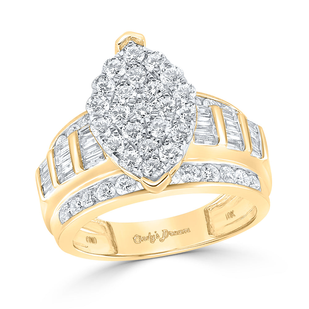 10Kt Yellow Gold 2 Ctw-Dia Cindy Ring (6.55 grams)