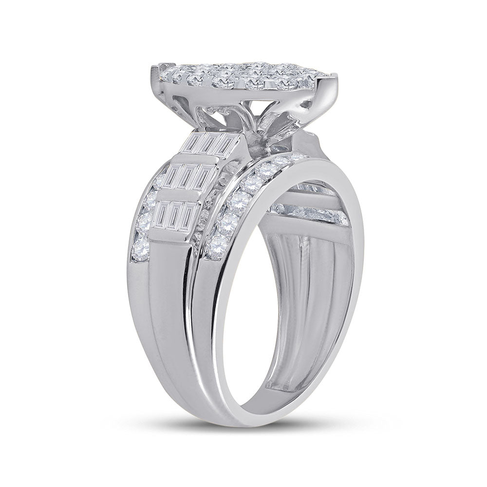 10Kt White Gold 2 Ctw-Dia Cindy Ring (5.44 grams)