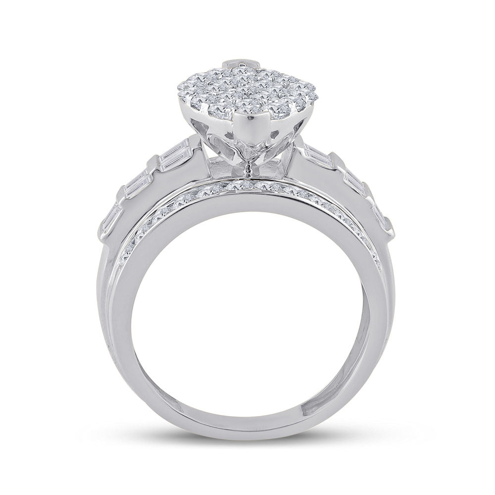 10Kt White Gold 2 Ctw-Dia Cindy Ring (5.44 grams)