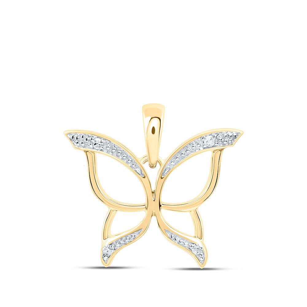 0.03Ctw-Dia P3 Gift Butterfly Pendant (0.79 grams)