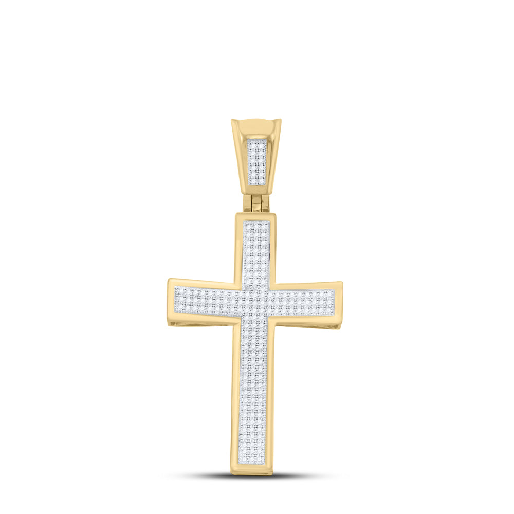 1/2Ct-Dia P1P2 Gift Cross Pendant (6.39 grams)