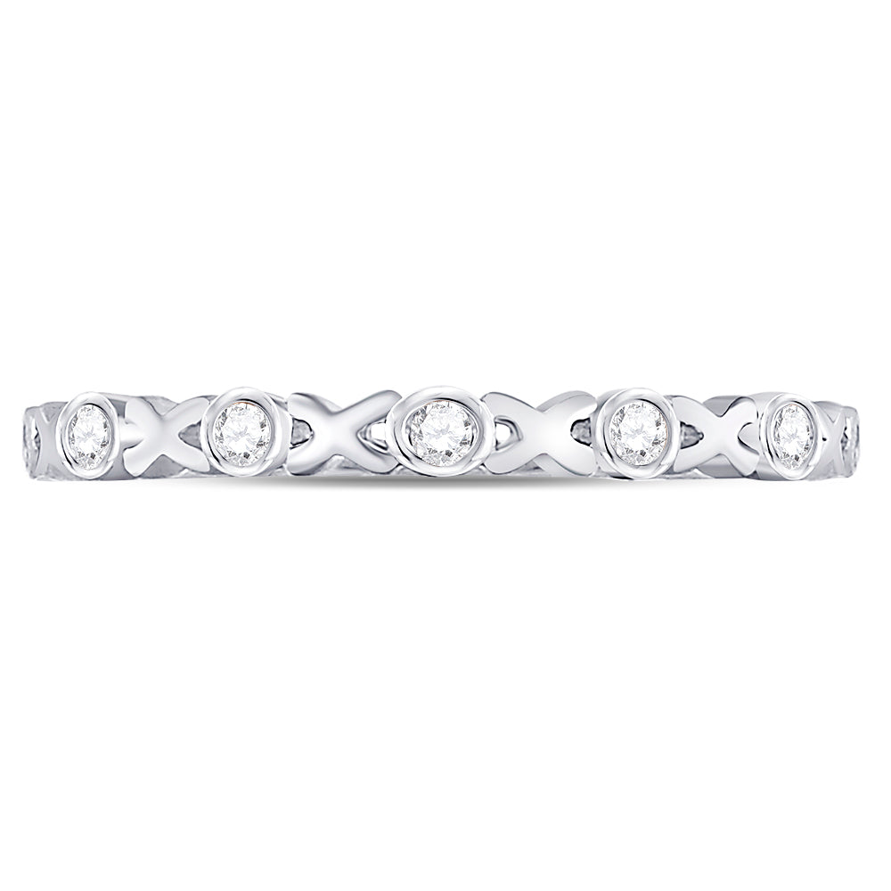 1/12Ctw-Dia Ana M Stackable Band (1.16 grams)