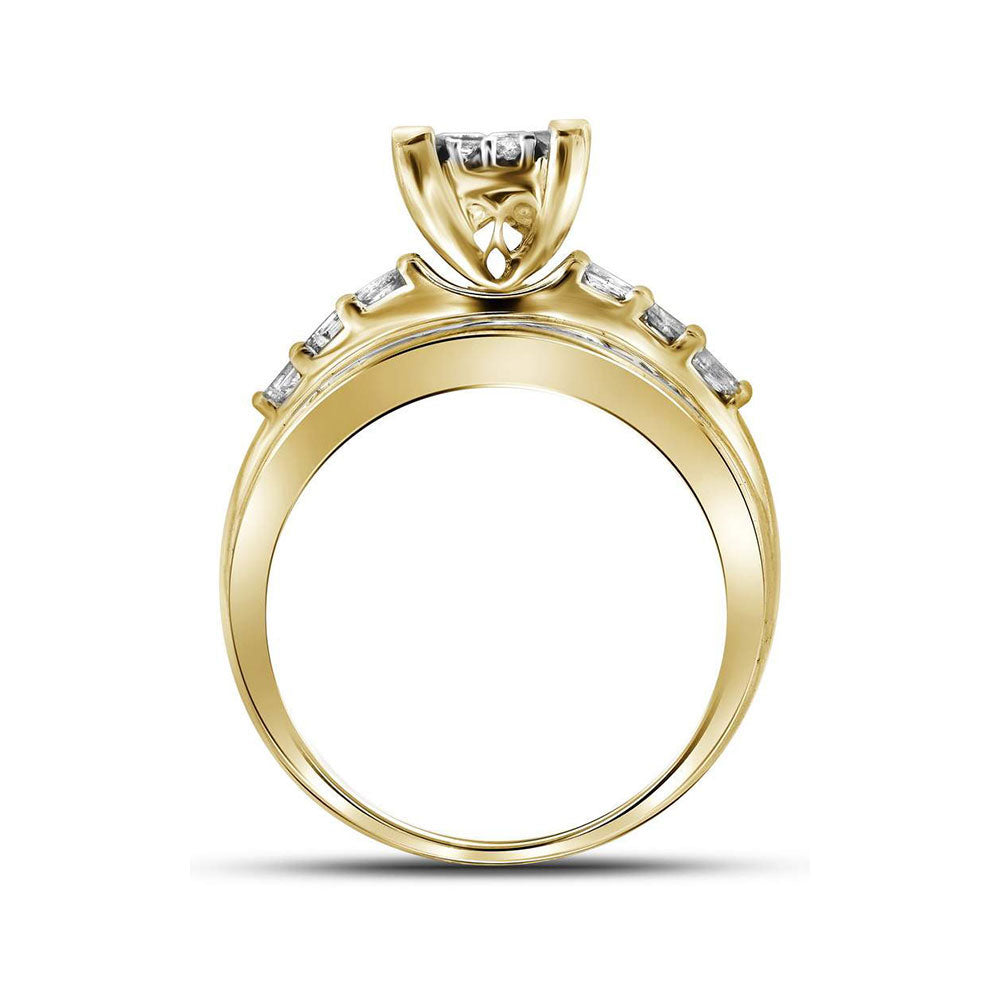 10Kt Yellow Gold 1/2Ct-Dia Cindye Ring S-5 (3.66 grams)