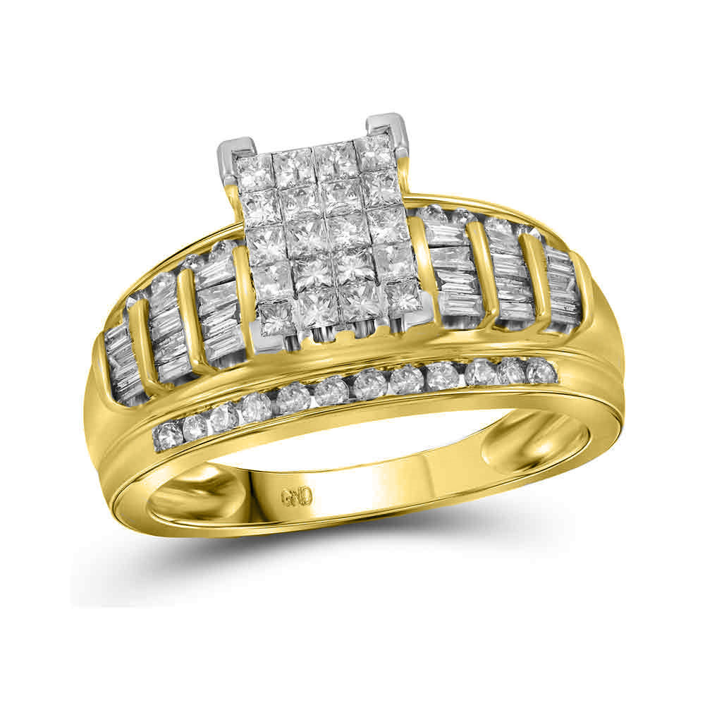 10Kt Yellow Gold 1 Ct-Dia Cindy Ring S-5 (5.15 grams)