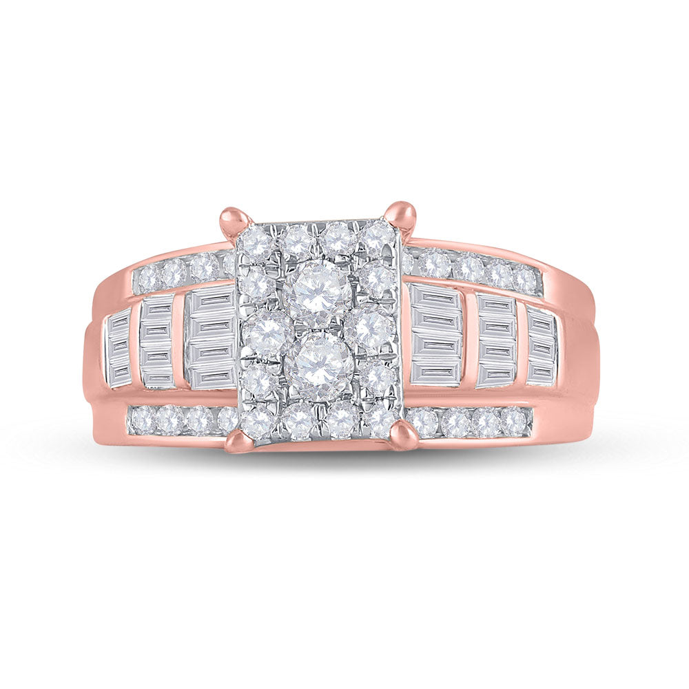 10Kt Rose Gold 7/8Ct-Dia Cindy Ring (4.7 grams)