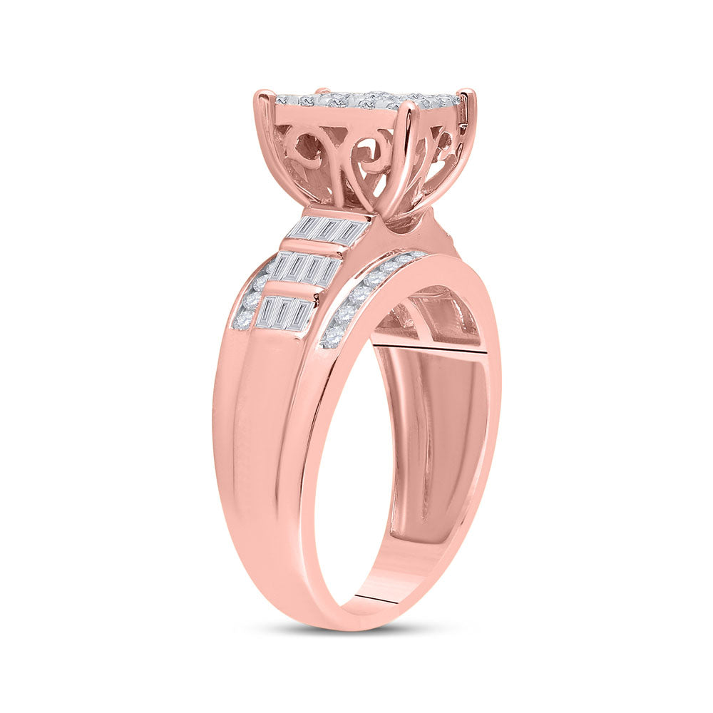 10Kt Rose Gold 7/8Ct-Dia Cindy Ring (4.7 grams)