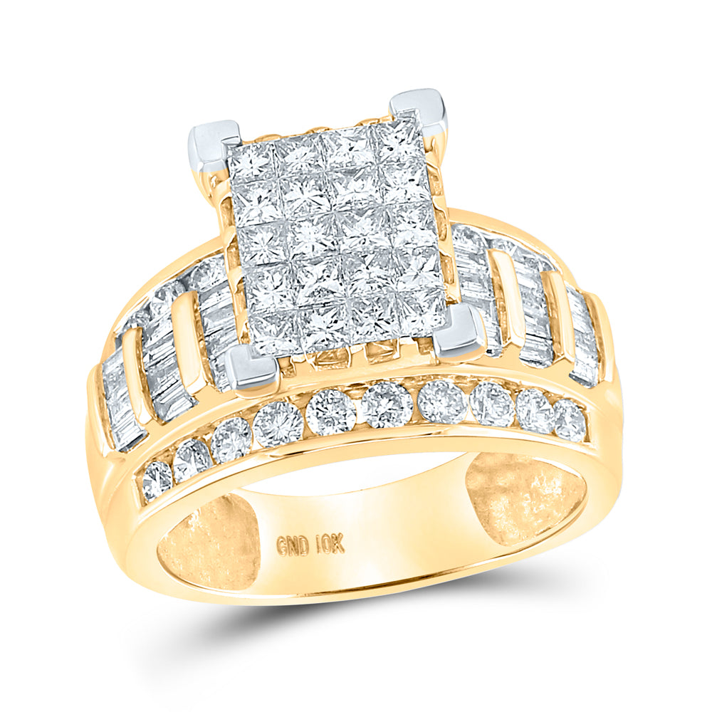 10Kt Yellow Gold 2 Ctw-Dia Cindy Ring-S6 (6.86 grams)