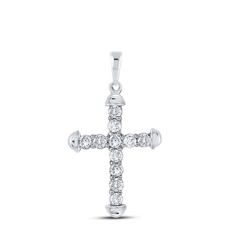 1/3Ctw-Dia Cn Cross Pendants (0.97 grams)
