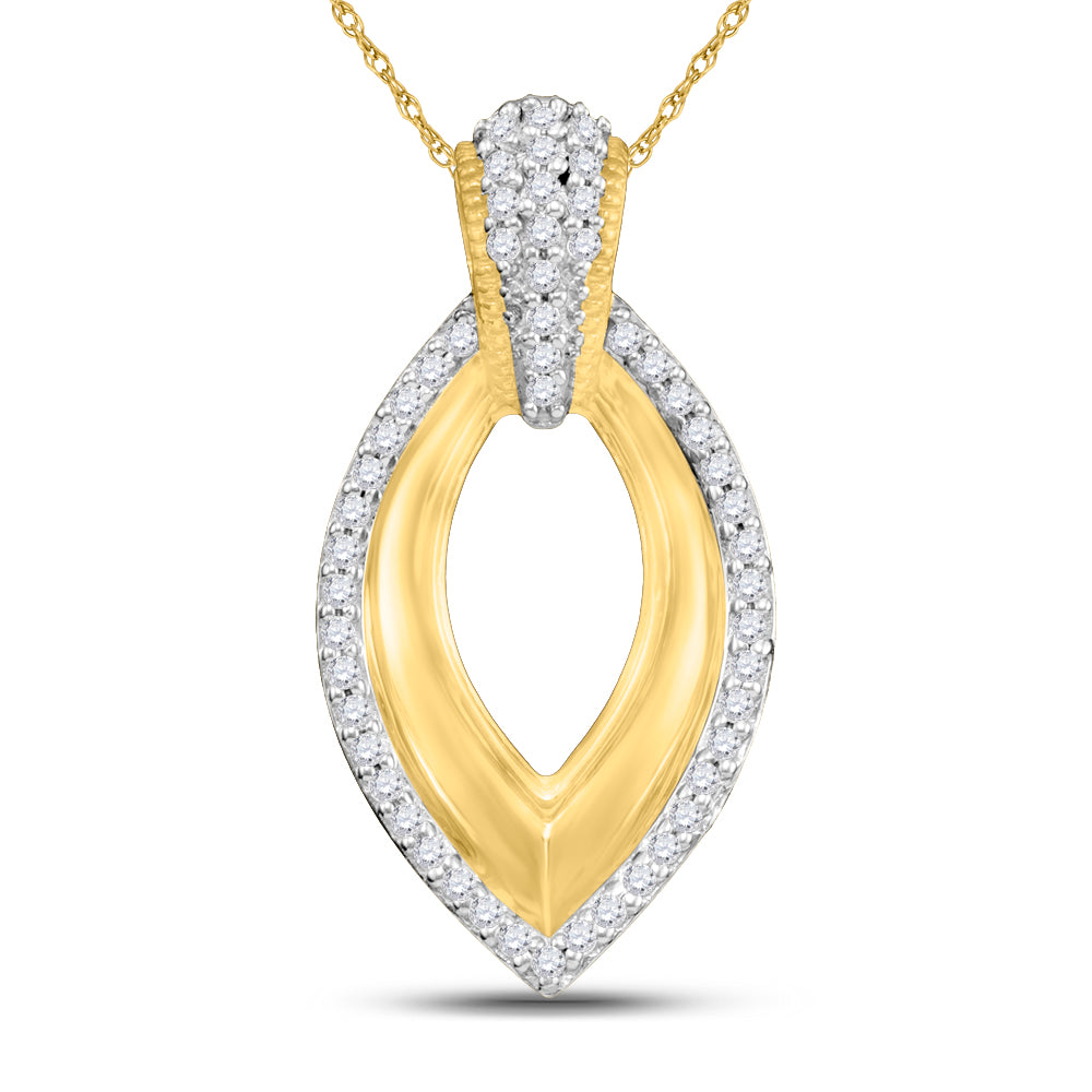 10Kt Yellow Gold 1/6Ctw-Dia Gift Pendant (2.24 grams)