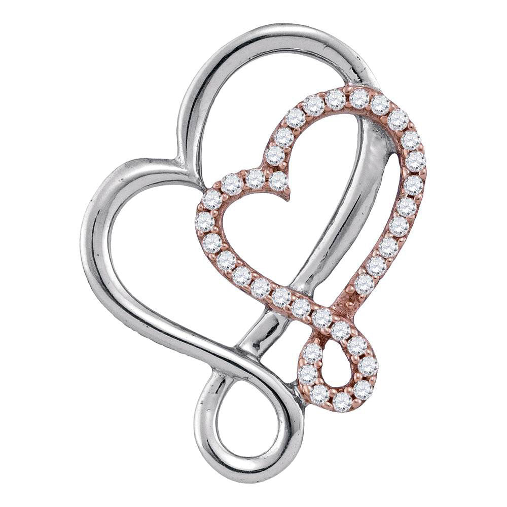 10Kt Rose Gold 1/6Ctw-Dia Fashion Pendant (1.65 grams)