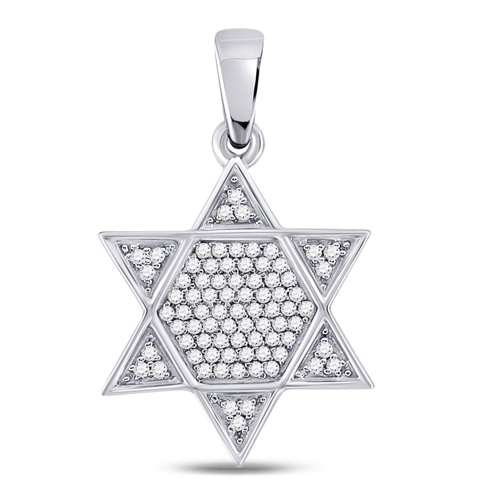 1/5Ct-Dia P1P2 Star Mens Charm (1.53 grams)