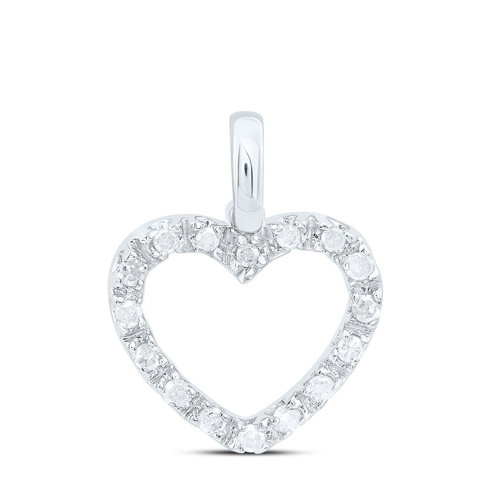 1/10Ct-Dia P3 Gift Heart Pendant (0.93 grams)