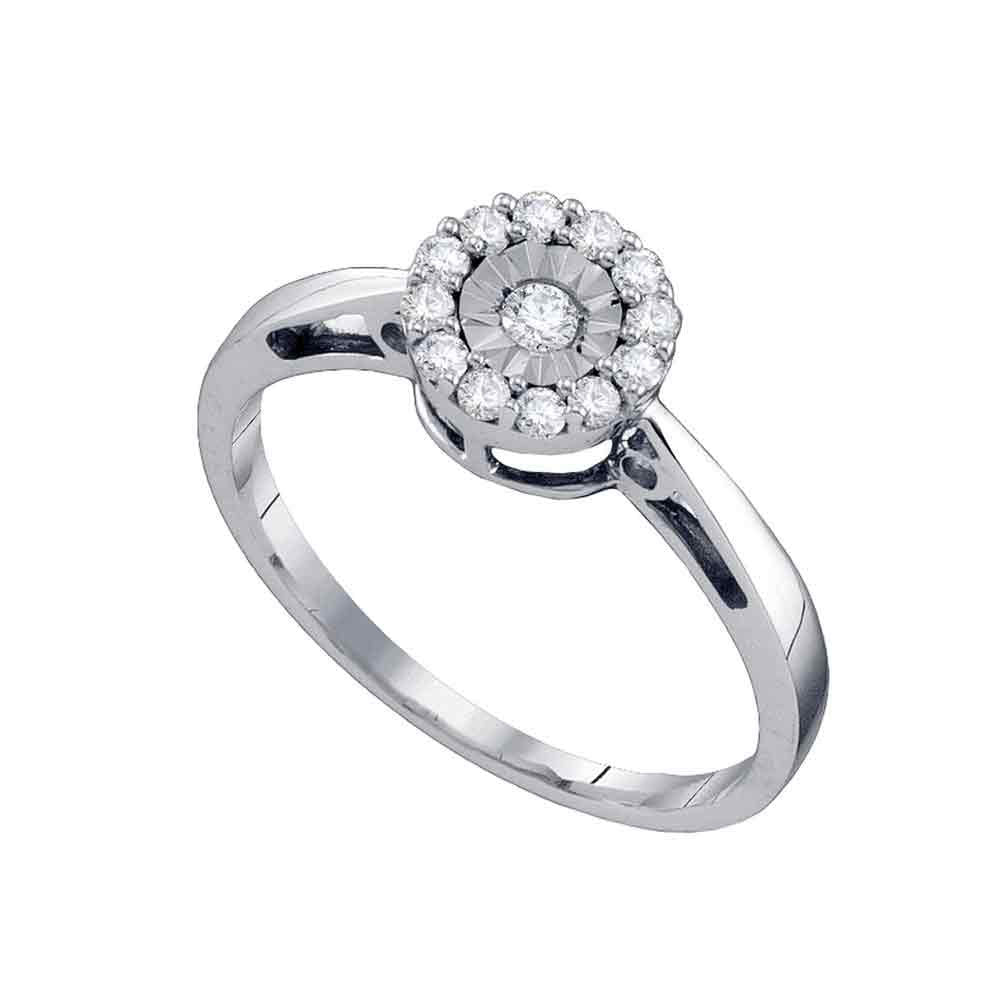 10Kt White Gold 1/6Ct-Dia Fashion Ring (1.82 grams)
