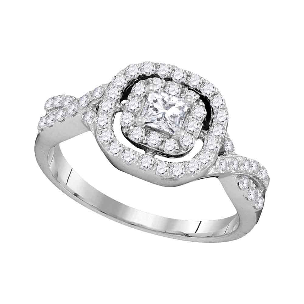 14Kt White Gold 3/4Ctw-Dia Fashion Ring (2.88 grams)