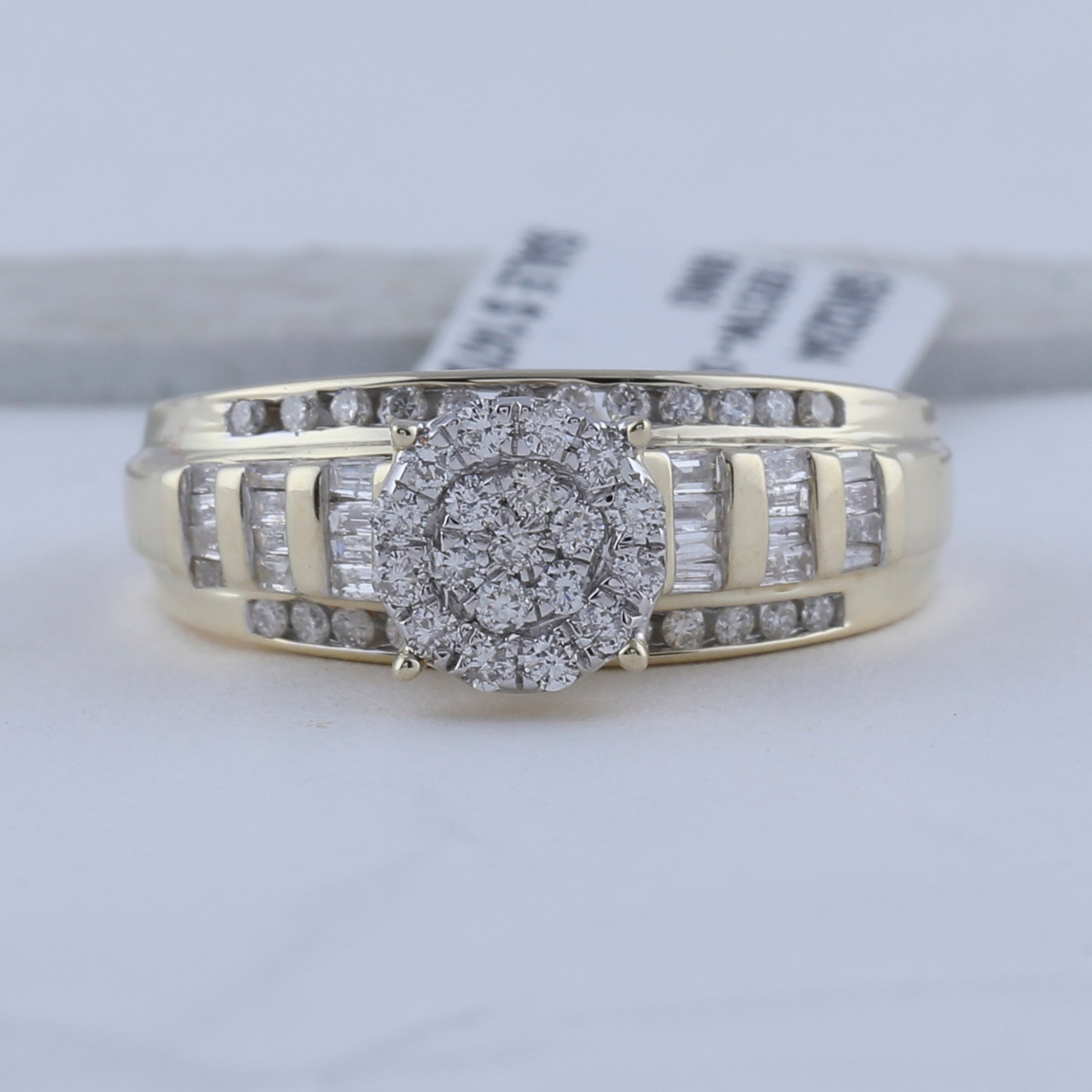 10Kt Yellow Gold 1/2Ctw-Dia Cindy Ring (3.73 grams)