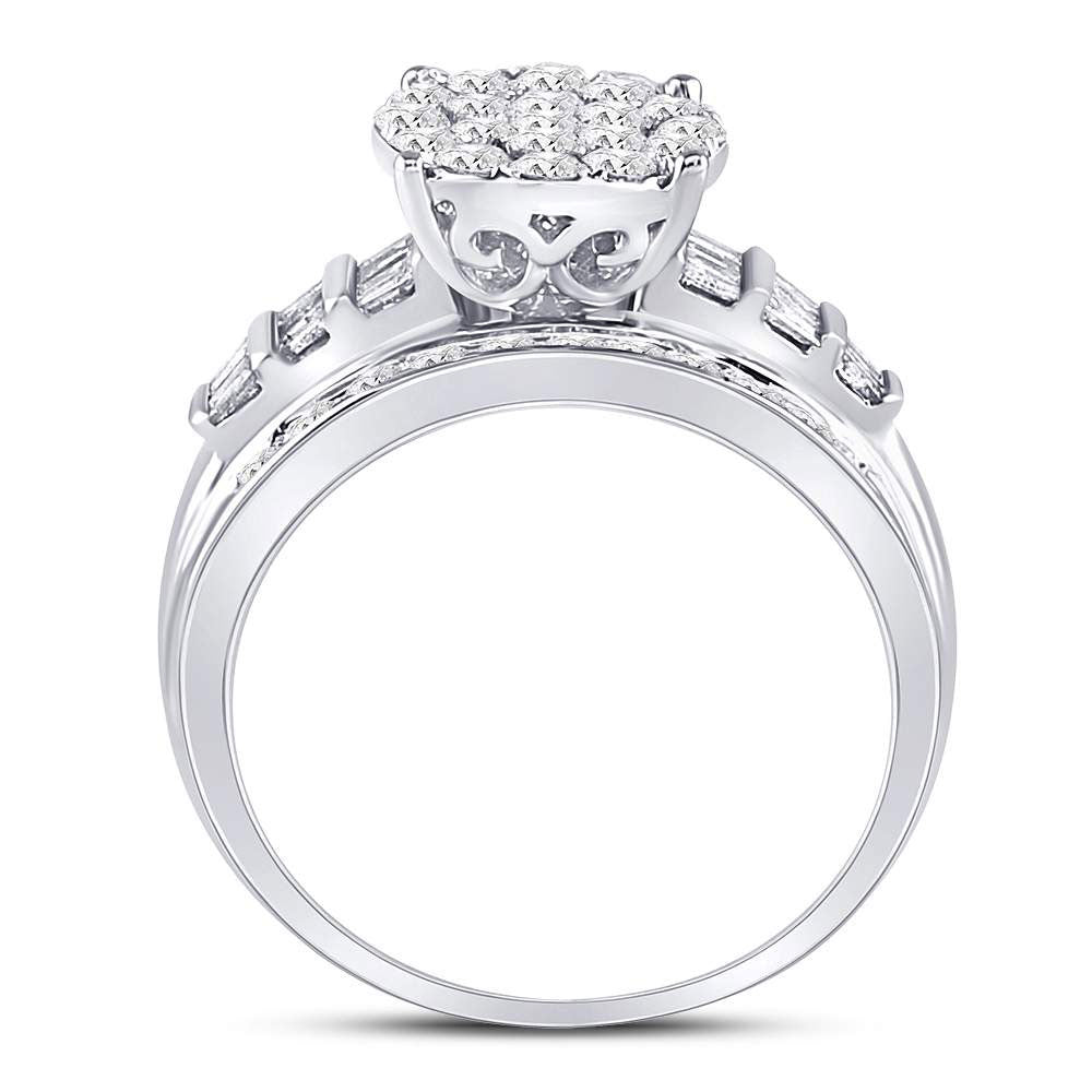 10Kt White Gold 1Ctw-Dia Cindy Ring (4.61 grams)