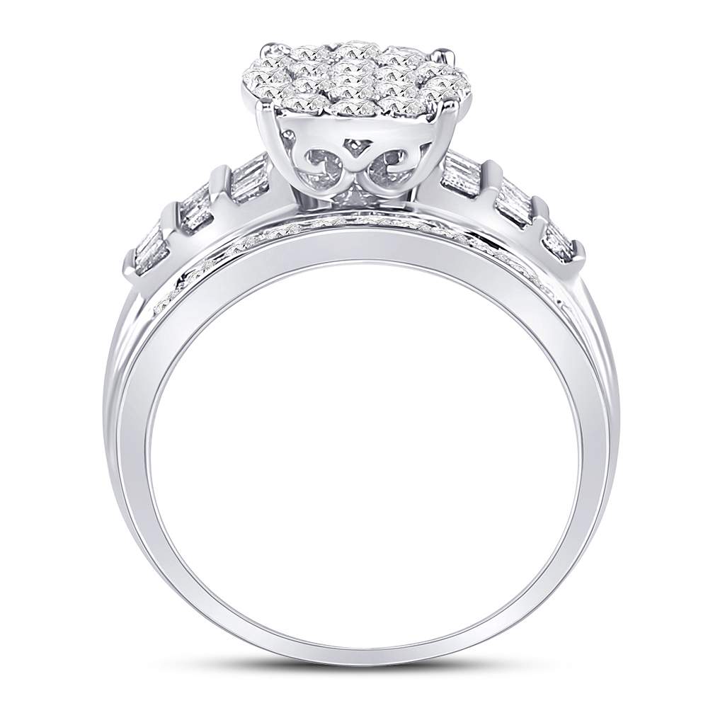 10Kt White Gold 1Ctw-Dia Cindy Ring (4.61 grams)