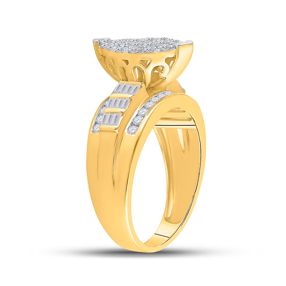 10Kt Yellow Gold 1Ctw-Dia Cindy Ring (5.27 grams)