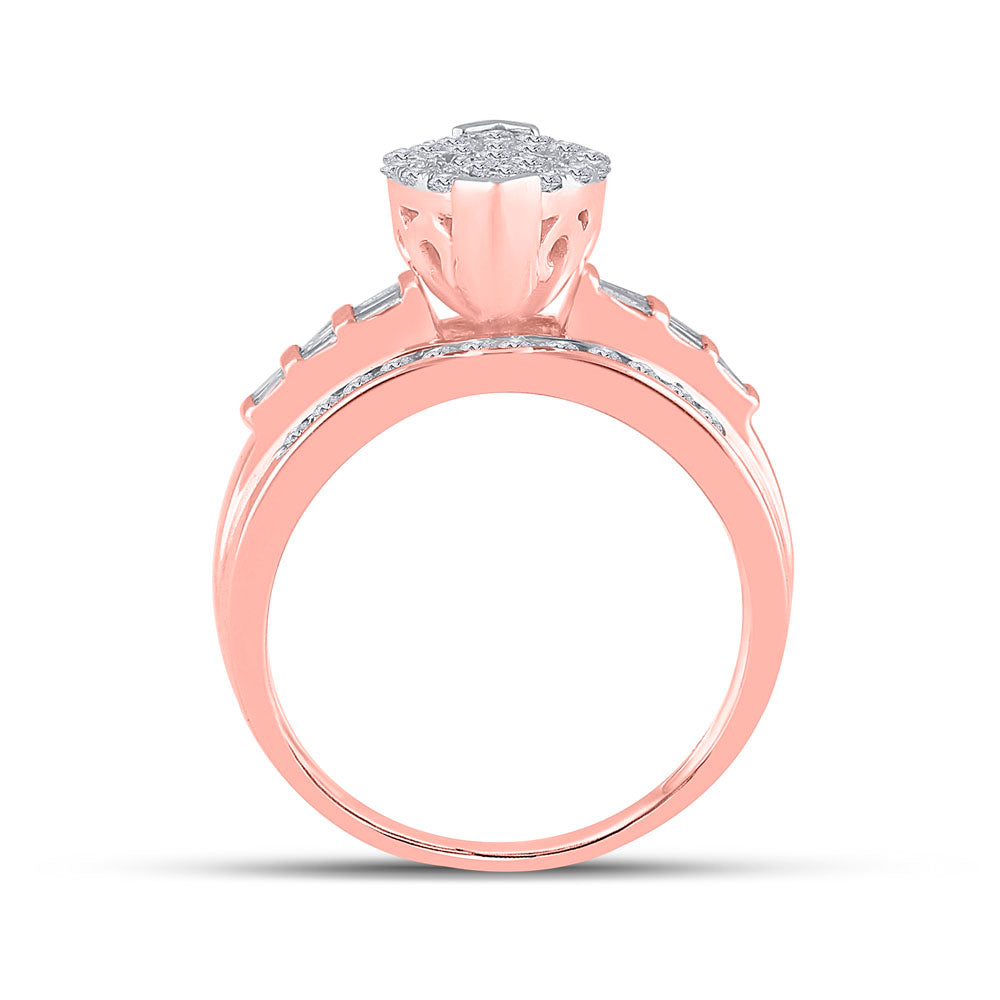 10Kt Rose Gold 1Ctw-Dia Cindy Ring (5.6 grams)