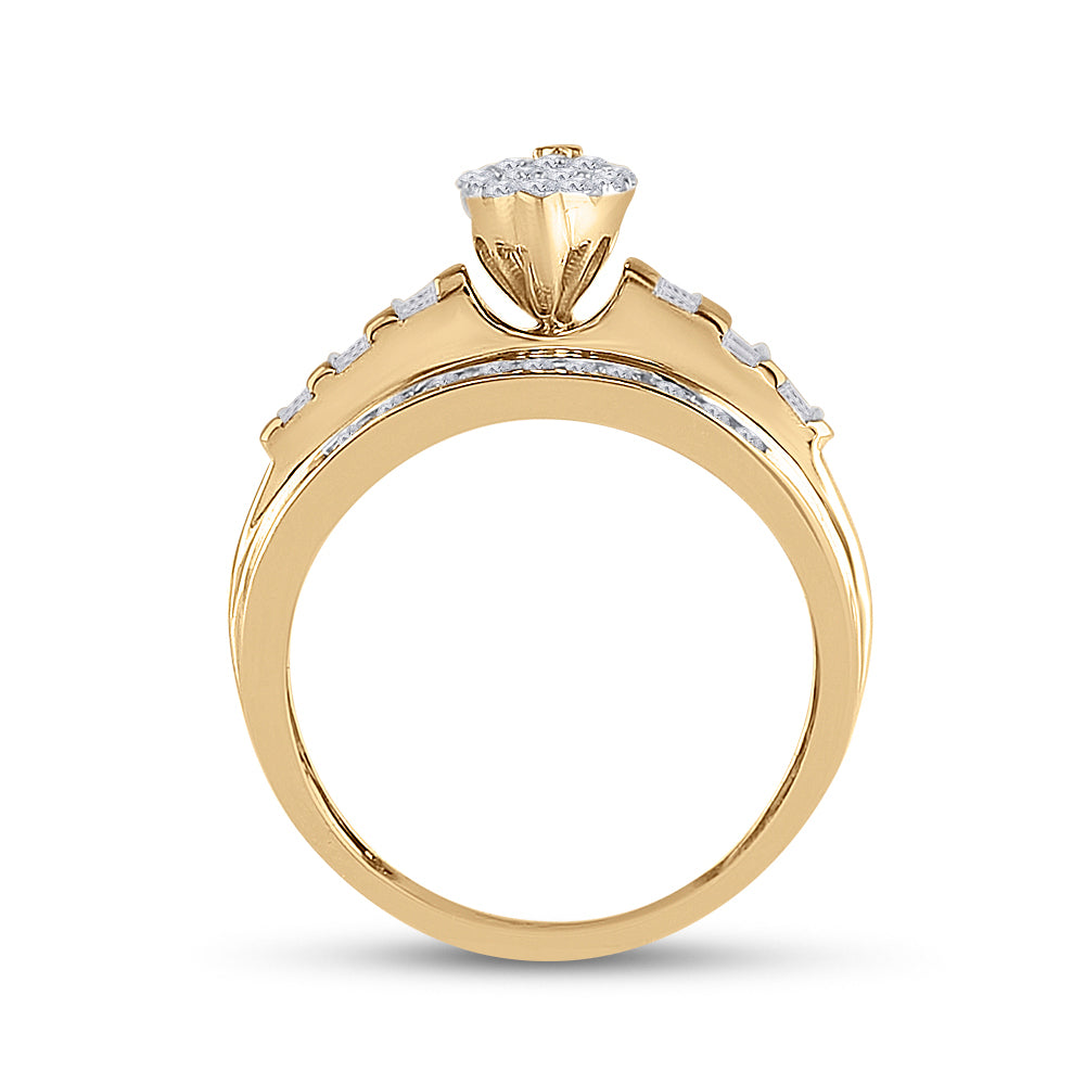 10Kt Yellow Gold 1/2Ctw-Dia Cindy Ring (3.78 grams)