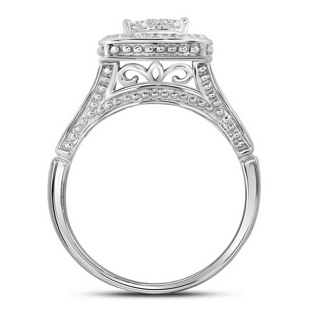10Kt White Gold 1Ct-Dia Fashion Ring (3.68 grams)