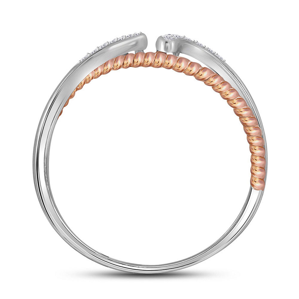 10Kt Two-Tone Gold 1/20Ct-Dia Fashion Ring (1.68 grams)