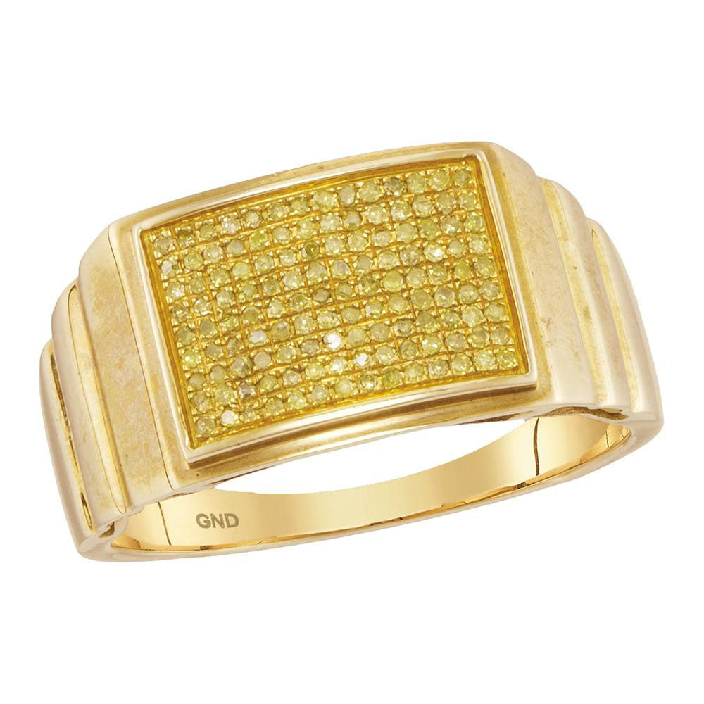 1/4Ct-Diamond Micro-Pave Mens Ring (3.29 grams)