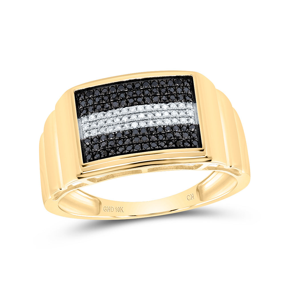 1/4Ct-Diamond Micro-Pave Mens Ring (3.63 grams)