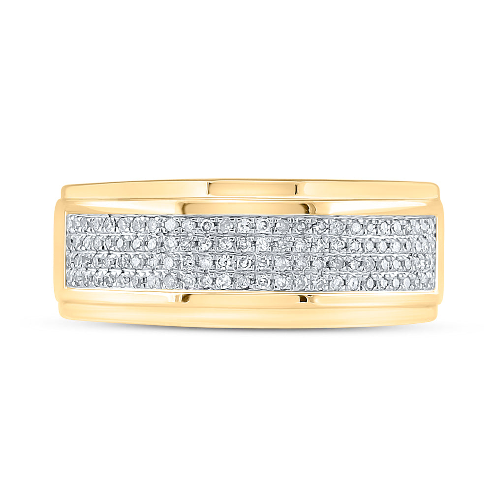 1/3Ct-Dia P1P2 Gift Micro-Pave Mens Band (5.76 grams)