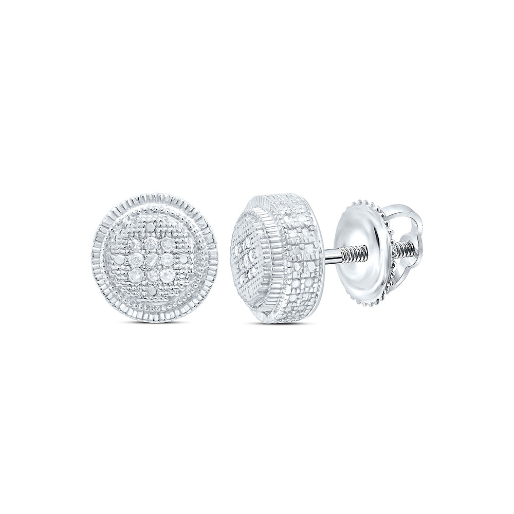 1/20Ct-Dia P3 Micro-Pave Unisex Earring (1.92 grams)
