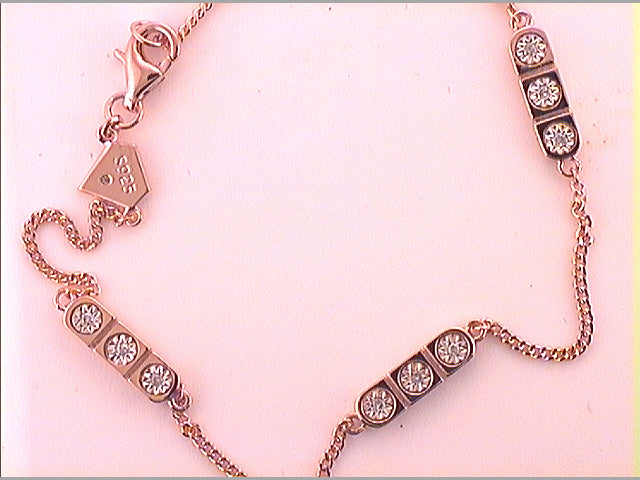 1/10Ct-Diamond Ladies Linear Bracelet (2.81 grams)