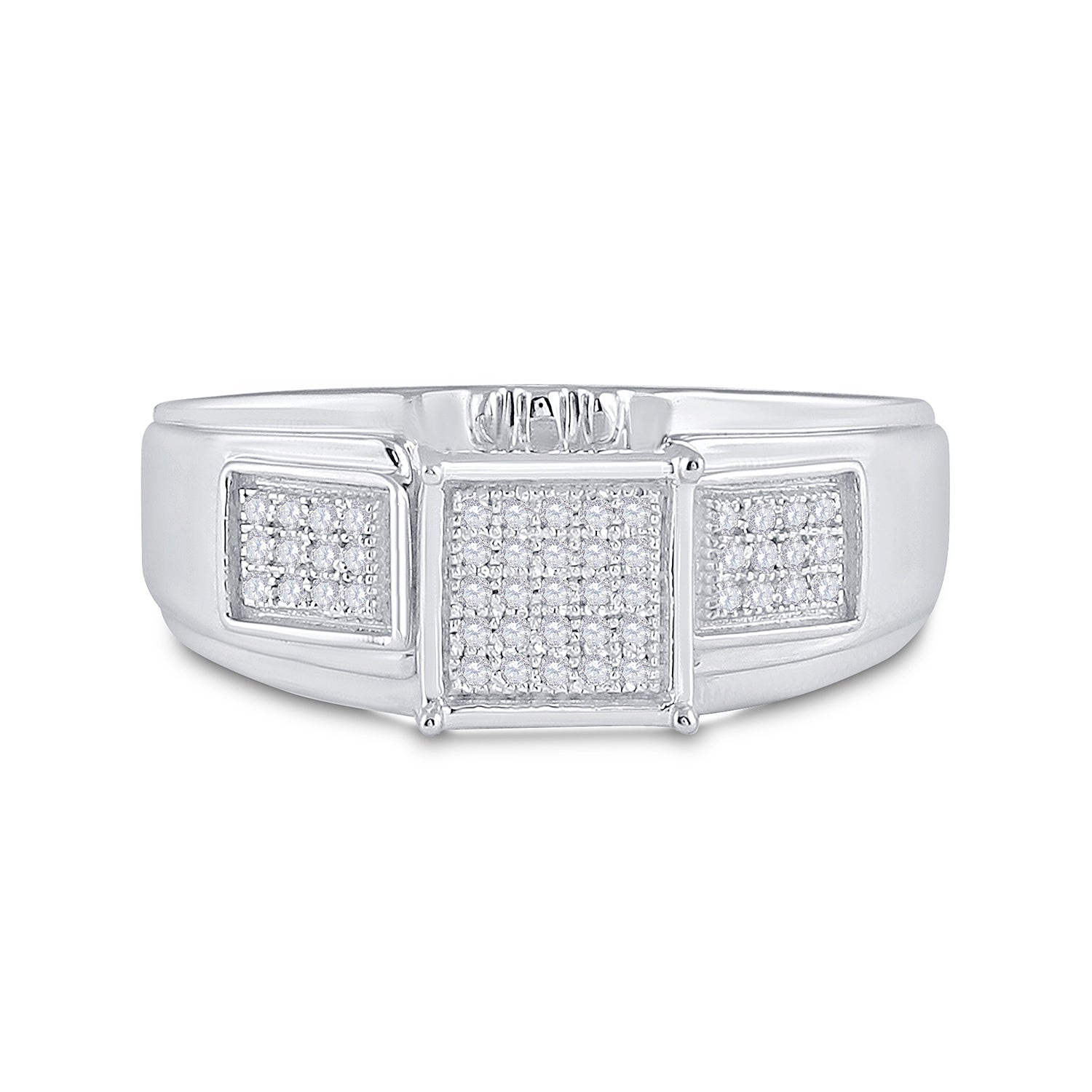 1/6Ct-Dia Cn Micro-Pave Ring (3.38 grams)