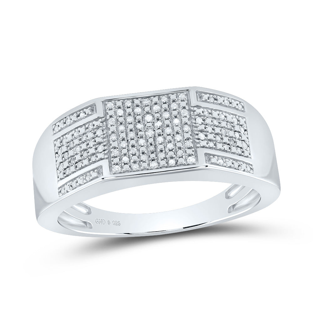 1/4Ctw-Diamond Gift Micro-Pave Mens Band (5 grams)