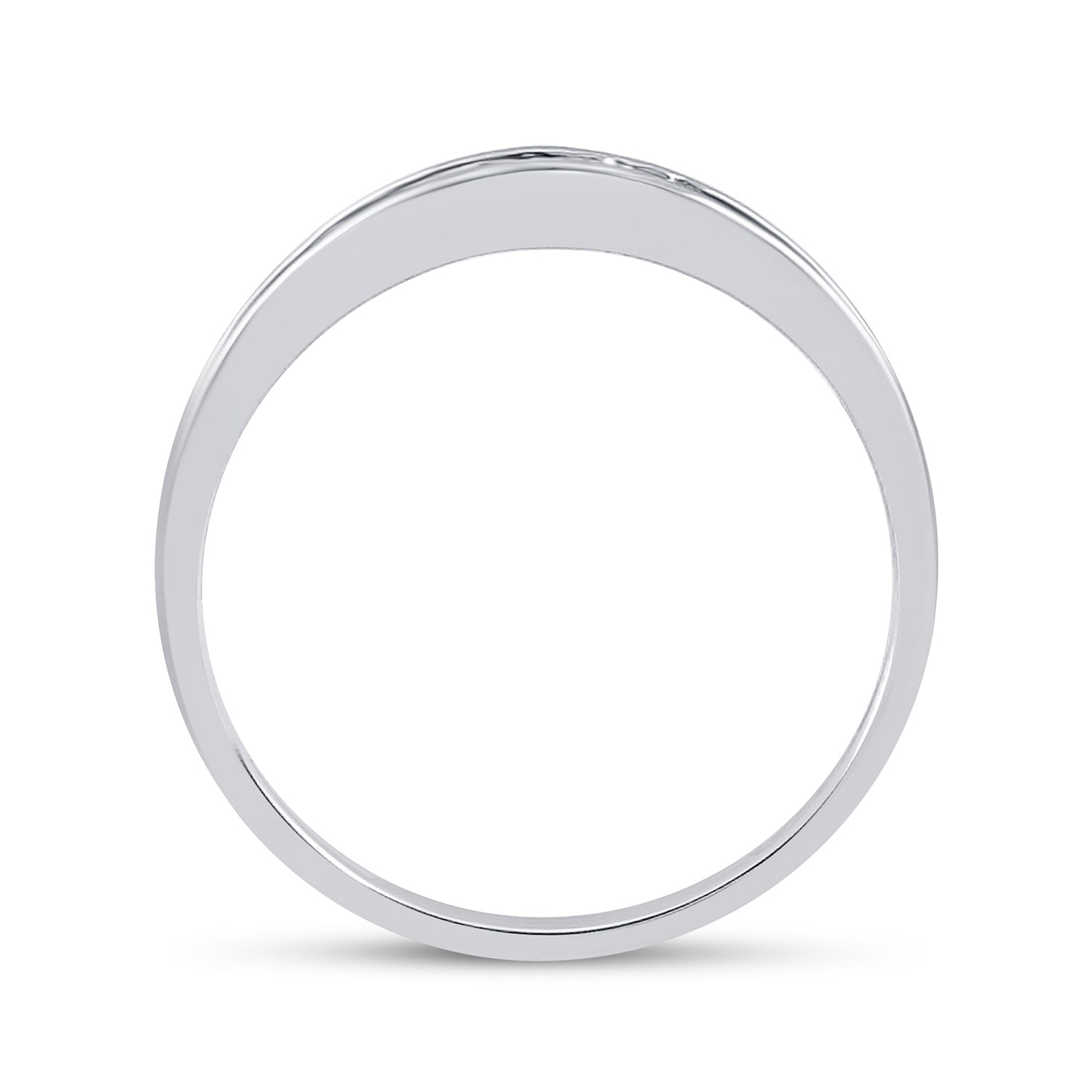 Sterling Silver 1/6Ct Diamond Gift Ladies Band (0.91 grams)