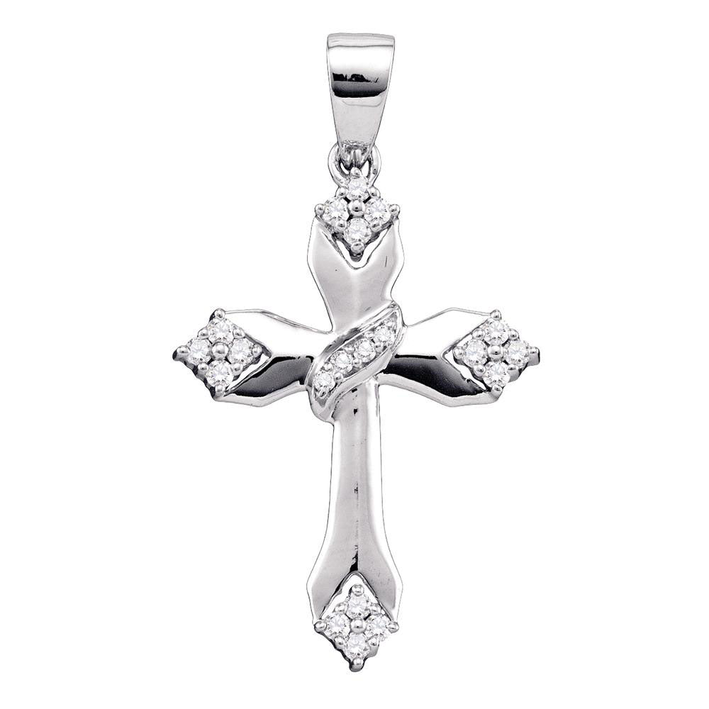 1/5Ct-Dia Cross Pendant (1.83 grams)