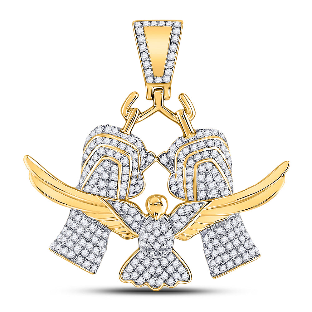 10Kt Yellow Gold 7/8Ct-Dia Pendant (5.02 grams)