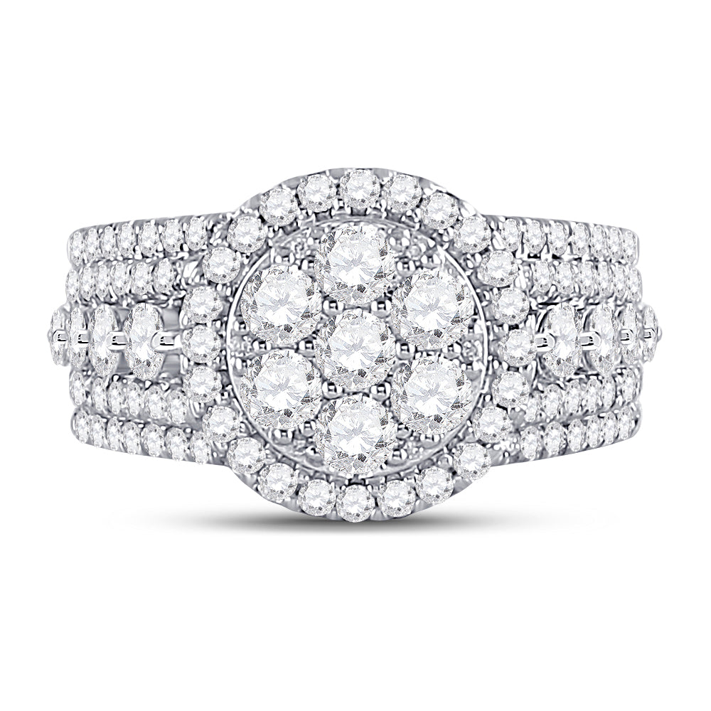 14Kt Yellow Gold 2Ct-Dia Ana M Bridal Ring (8.09 grams)