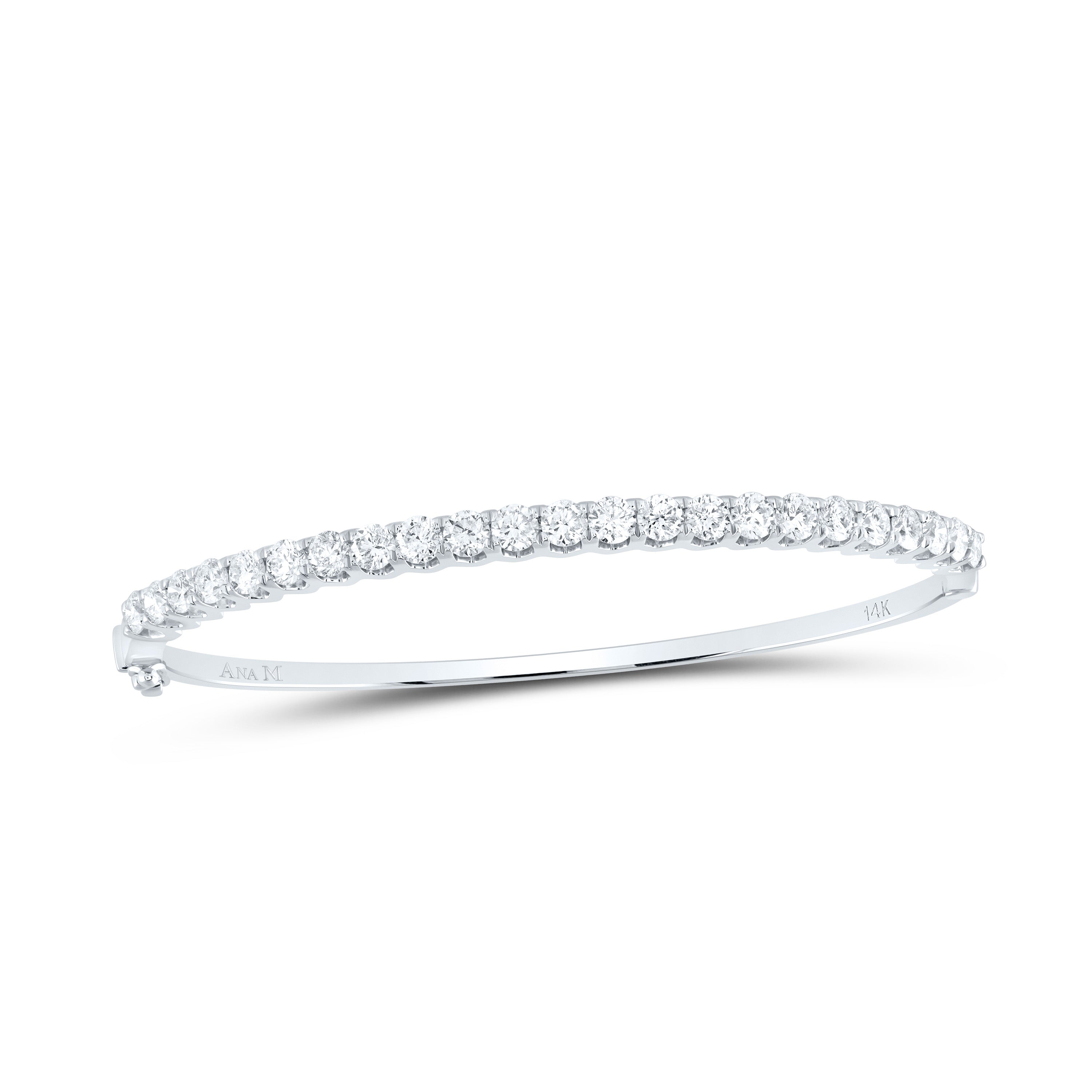 3 Ctw-Dia Ana M Fashion Bangle(50X60 Mm) (10.35 grams)