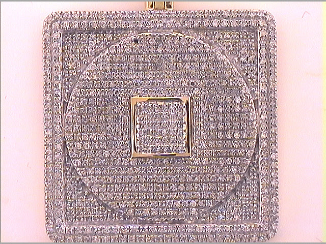 10Kt Yellow Gold 2 Ct-Diamond Mens Charm (14.2 grams)
