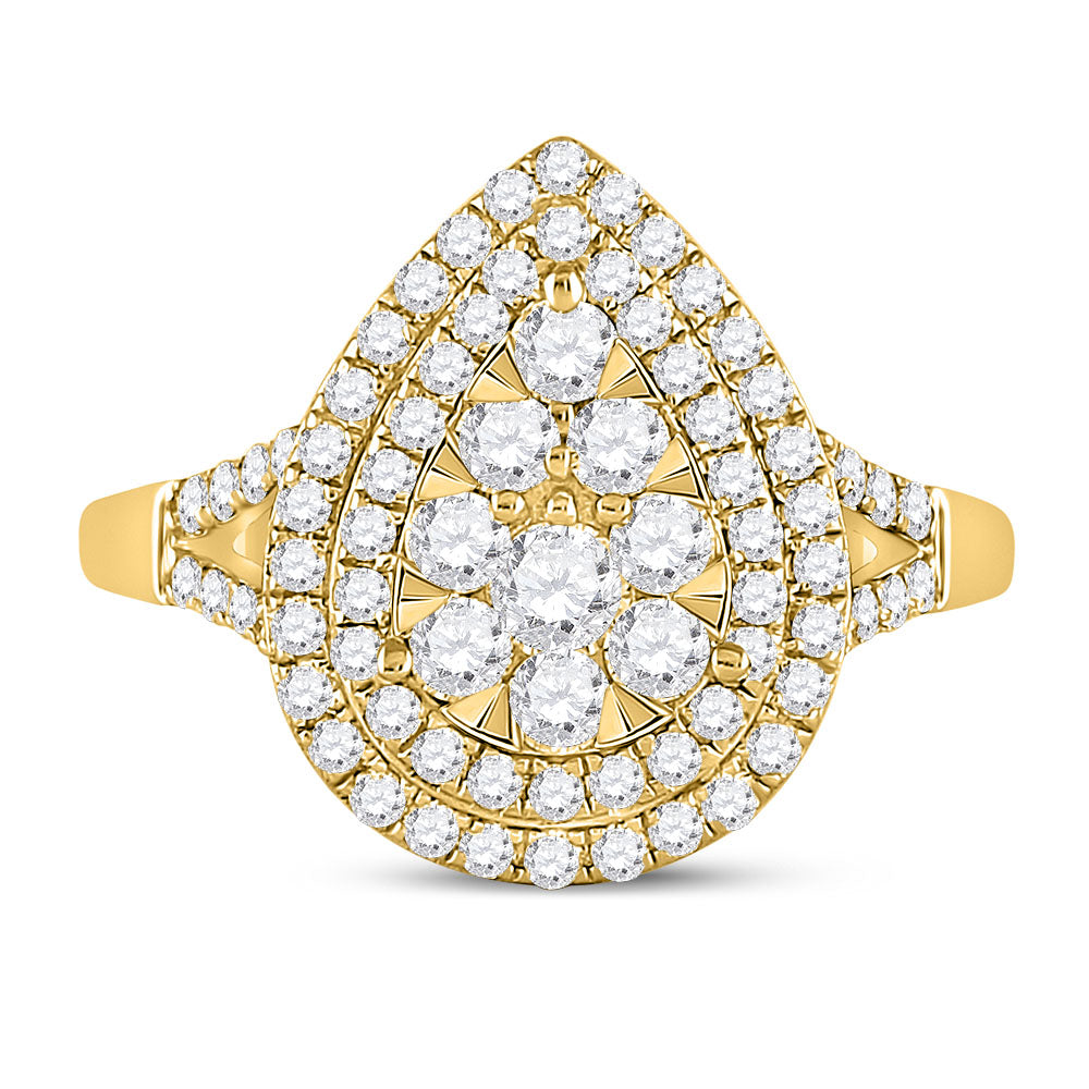 14Kt Yellow Gold 1 Ctw-Dia Ana M Fashion Ring (3.37 grams)